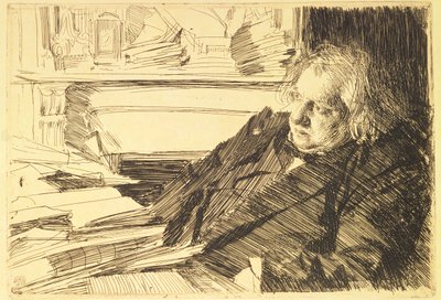 Portrait of Ernest Renan by Anders Leonard Zorn